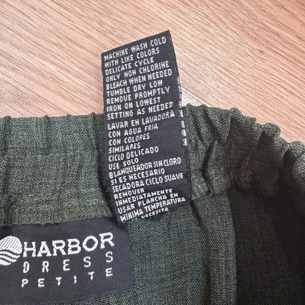Womens Vintage Skirt Maxi Midi Green Sag Harbor 90s Size 12 Petite Dark Academia